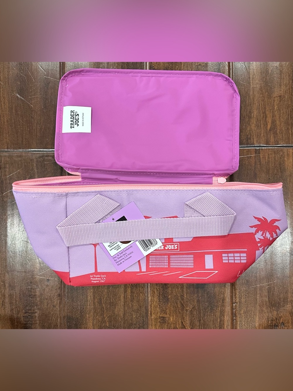 Trader Joe’s Pink and Lavender mini insulated bag -  NWT